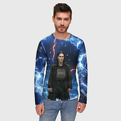 Лонгслив мужской Bones в именном бронежилете, цвет: 3D-принт — фото 2