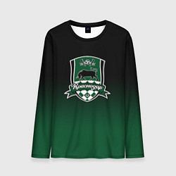 Лонгслив мужской ФК Краснодар - градиент, цвет: 3D-принт