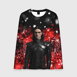 Лонгслив мужской Bones в кожаной куртке, цвет: 3D-принт