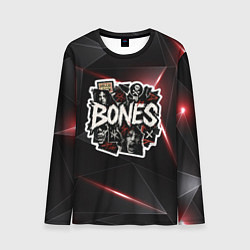 Мужской лонгслив Bones logo stickers