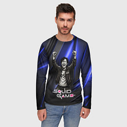 Лонгслив мужской Победа игрока 456 Игра в кальмара, цвет: 3D-принт — фото 2