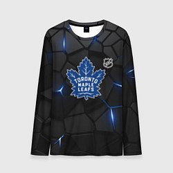 Лонгслив мужской Торонто Мейпл Лифс - плиты с подсветкой, цвет: 3D-принт