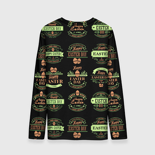 Мужской лонгслив Easter holidays / 3D-принт – фото 2