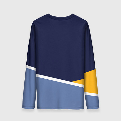 Мужской лонгслив Мемфис Гриззлис - линии / 3D-принт – фото 2