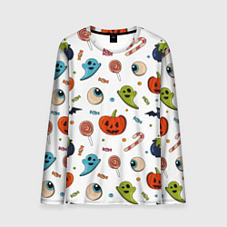 Лонгслив мужской Halloween pumpkin show, цвет: 3D-принт
