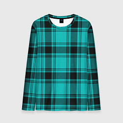 Мужской лонгслив Checkered blue