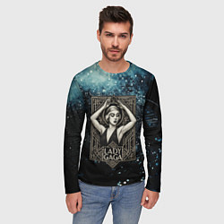 Лонгслив мужской Lady Gaga ретро, цвет: 3D-принт — фото 2