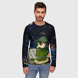 Лонгслив мужской МаоМао и Лягушонок Пепе - Монолог Фармацевта, цвет: 3D-принт — фото 2