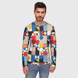 Лонгслив мужской Геометрический балаган, цвет: 3D-принт — фото 2