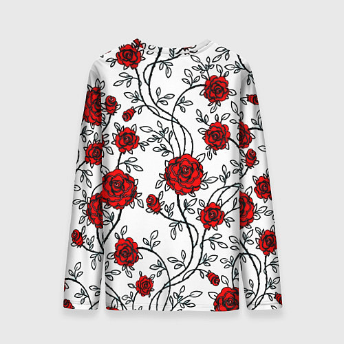 Мужской лонгслив Doom розы / 3D-принт – фото 2