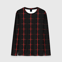 Лонгслив мужской Color black red crosses, цвет: 3D-принт