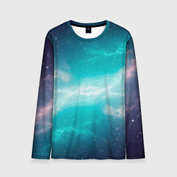 Мужской лонгслив Галактическое сияние небес