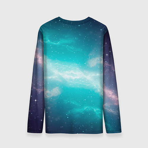 Мужской лонгслив Галактическое сияние небес / 3D-принт – фото 2