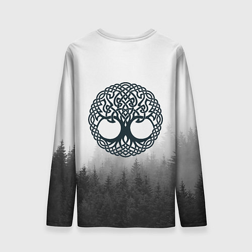 Мужской лонгслив Лес мой храм - медведь бог лесов / 3D-принт – фото 2