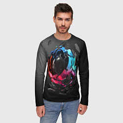Лонгслив мужской Abstract graphics, цвет: 3D-принт — фото 2
