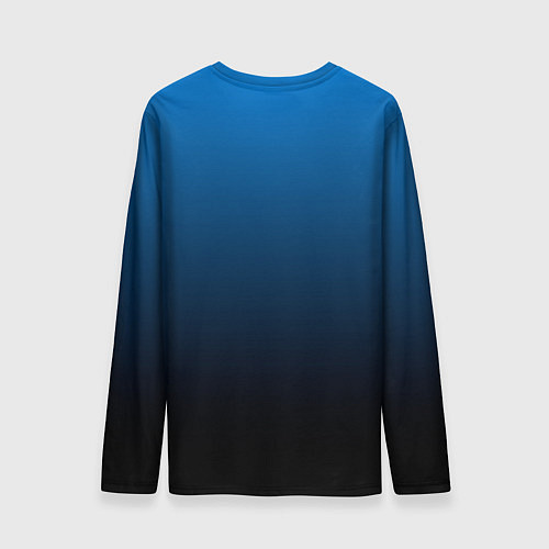 Мужской лонгслив Blue gradient / 3D-принт – фото 2