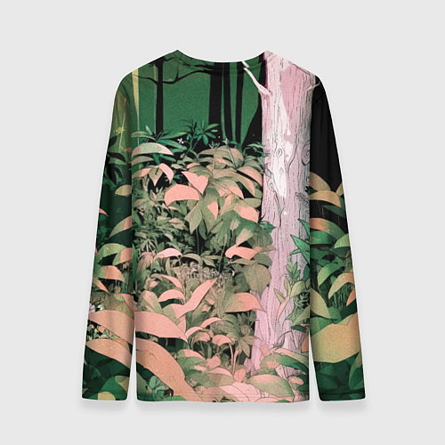 Мужской лонгслив Панда в лесу / 3D-принт – фото 2