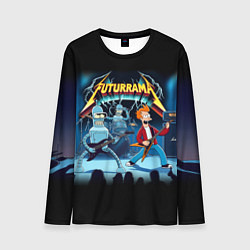 Мужской лонгслив Rock group Futurama - ai art fantasy