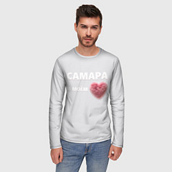 Лонгслив мужской Самара в моем сердце, цвет: 3D-принт — фото 2