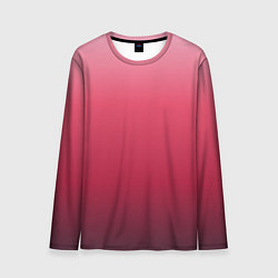 Мужской лонгслив Градиент гранатовый