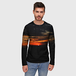Лонгслив мужской Закат на плато, цвет: 3D-принт — фото 2