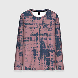 Лонгслив мужской Текстура с потертостями сине-розовая, цвет: 3D-принт