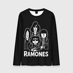 Мужской лонгслив Ramones, силуэты