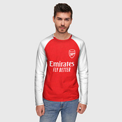 Лонгслив мужской Анри домашняя форма Арсенал 2025 2026, цвет: 3D-принт — фото 2
