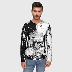 Лонгслив мужской Liverpool краски текстура, цвет: 3D-принт — фото 2
