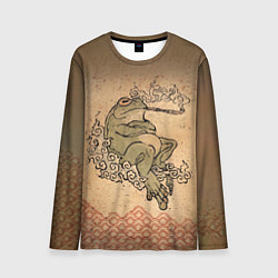 Мужской лонгслив Лягушка с трубкой