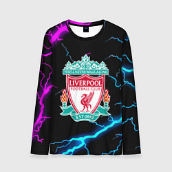 Лонгслив мужской Liverpool neon storm, цвет: 3D-принт