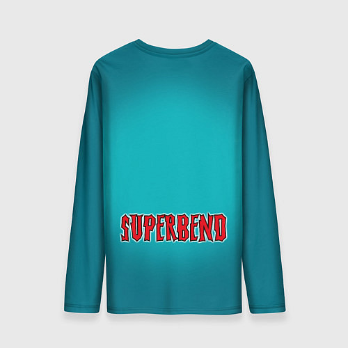 Мужской лонгслив Bender superman - collaboration / 3D-принт – фото 2