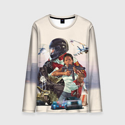 Лонгслив мужской GTA Online, цвет: 3D-принт