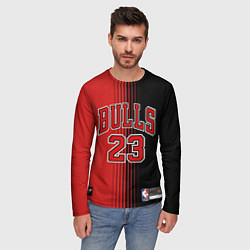 Лонгслив мужской NBA Bulls 23 Jordan, цвет: 3D-принт — фото 2