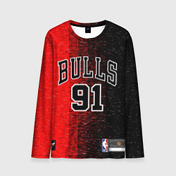 Лонгслив мужской NBA Bulls 91 Rodman, цвет: 3D-принт