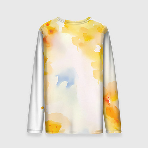 Мужской лонгслив Ведьмак нарисованный красками / 3D-принт – фото 2