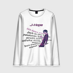 Лонгслив мужской J-Hope - BTS, цвет: 3D-принт