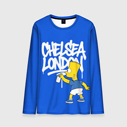 Мужской лонгслив Граффити Челси и Барт Симпсон