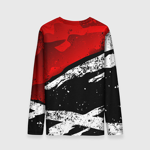 Мужской лонгслив ФК Милан - потертости / 3D-принт – фото 2