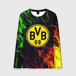 Лонгслив мужской Borussia flame toxic, цвет: 3D-принт