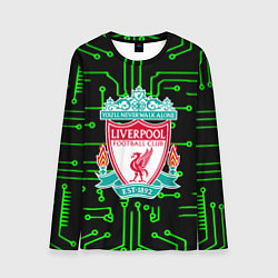 Мужской лонгслив Liverpool плата текстура