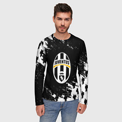 Лонгслив мужской Ювентус пипл краски, цвет: 3D-принт — фото 2
