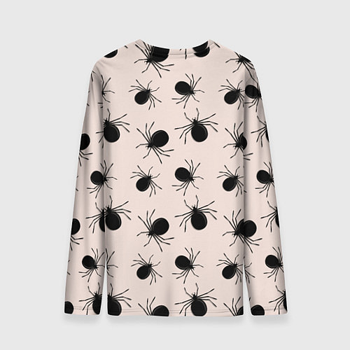 Мужской лонгслив Паттерн с черными жуками / 3D-принт – фото 2
