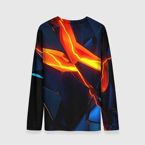 Мужской лонгслив Plate fractures / 3D-принт – фото 2