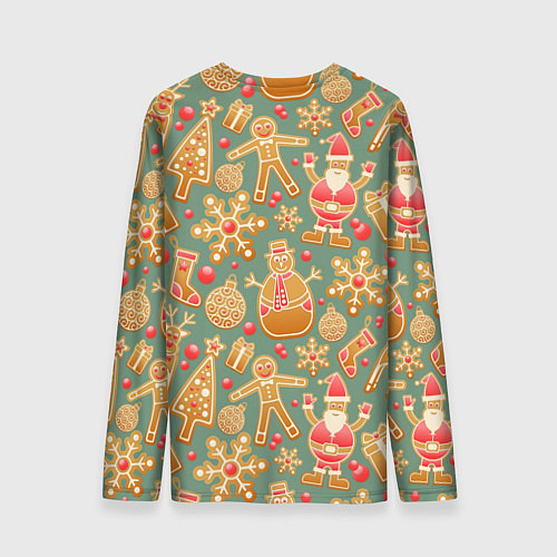 Мужской лонгслив Имбирные пряники / 3D-принт – фото 2
