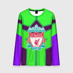 Лонгслив мужской Liverpool геометрия текстура спорт, цвет: 3D-принт