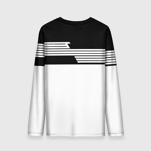 Мужской лонгслив Juventus полосы линии / 3D-принт – фото 2