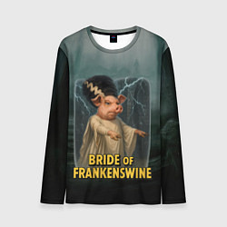 Лонгслив мужской Франкенштейн свинья невеста, цвет: 3D-принт