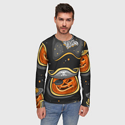 Лонгслив мужской Пиратский хэллоуин, цвет: 3D-принт — фото 2