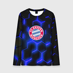 Лонгслив мужской FC Bayern Mnchen соты, цвет: 3D-принт